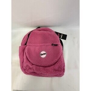Barbie x Vooray Lexi faux sherpa backpack PINK NWT